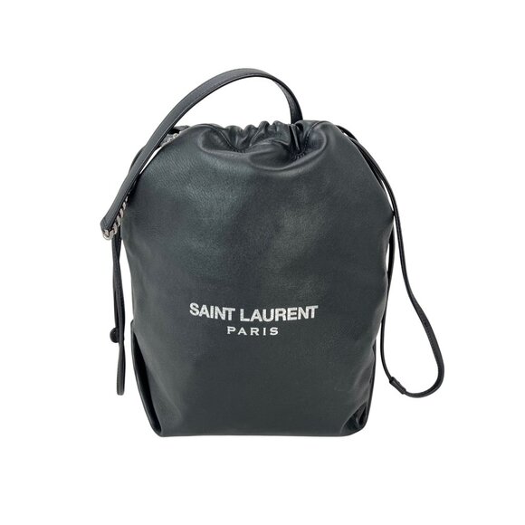 Saint Laurent Lambskin Teddy Drawstring Sac Bucket Bag - Picture 1 of 14